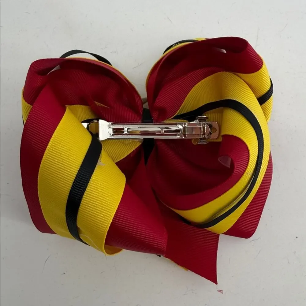 Handmade Harry Potter Gryffindor House Hermione Granger large ribbon hair bow